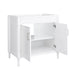 Bristol 36 Single Sink Bathroom Vanity White Cabinet Only Open Drawer