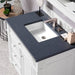 Bristol 36" Single Vanity in Bright White With Charcoal Soapstone Silestone Top