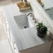 Bristol 48 Inch Single Vanity Bright White With Arctic Fall Solid Surface Top
