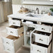 Bristol 48" Single Vanity Bright White With Ethereal Noctis Silestone Top