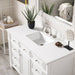 Bristol 48" Single Vanity Bright White With White Zeus Silestone Top