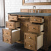 Bristol 48" Single Vanity Saddle Brown With Cala Blue Silestone Top