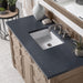 Bristol 48" Single Vanity Whitewashed Walnut With Charcoal Soapstone Silestone Top