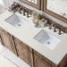 Bristol 60" Double Vanity Whitewashed Walnut With Lime Delight Silestone Top