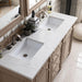 Bristol 60 Inch Double Vanity Whitewashed Walnut With Eternal Jasmine Pearl Silestone Top