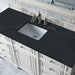 Bristol 60 Inch Single Vanity Bright White With Charcoal Soapstone Silestone Top