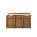 Bristol 60 Inch Single Vanity Saddle Brown Cabinet Only