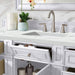 Bristol 60" Single Vanity Bright White With Ethereal Noctis Silestone Top