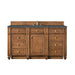 Bristol 60" Single Vanity Saddle Brown With Parisien Bleu Silestone Top