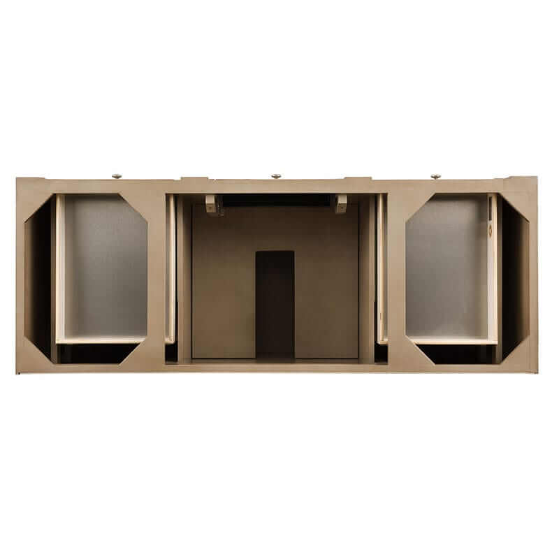 Bristol 60" Single Vanity Whitewashed Walnut Top View