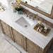 Bristol 60" Single Vanity Whitewashed Walnut With Arctic Fall Solid Surface Top
