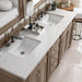 Bristol 72" Double Vanity Whitewashed Walnut With Eternal Jasmine Pearl Silestone Top