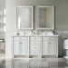 Bristol 72 Inch Double Vanity Bright White Front View