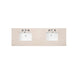 Bristol 72 Inch Double Vanity Bright White Top View Countertop