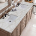 Bristol 72 Inch Double Whitewashed Walnut With Victorian Silver Silestone Top