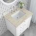 Brittany 30 Inch Single Vanity in Bright White With Tajnar Eclos Top