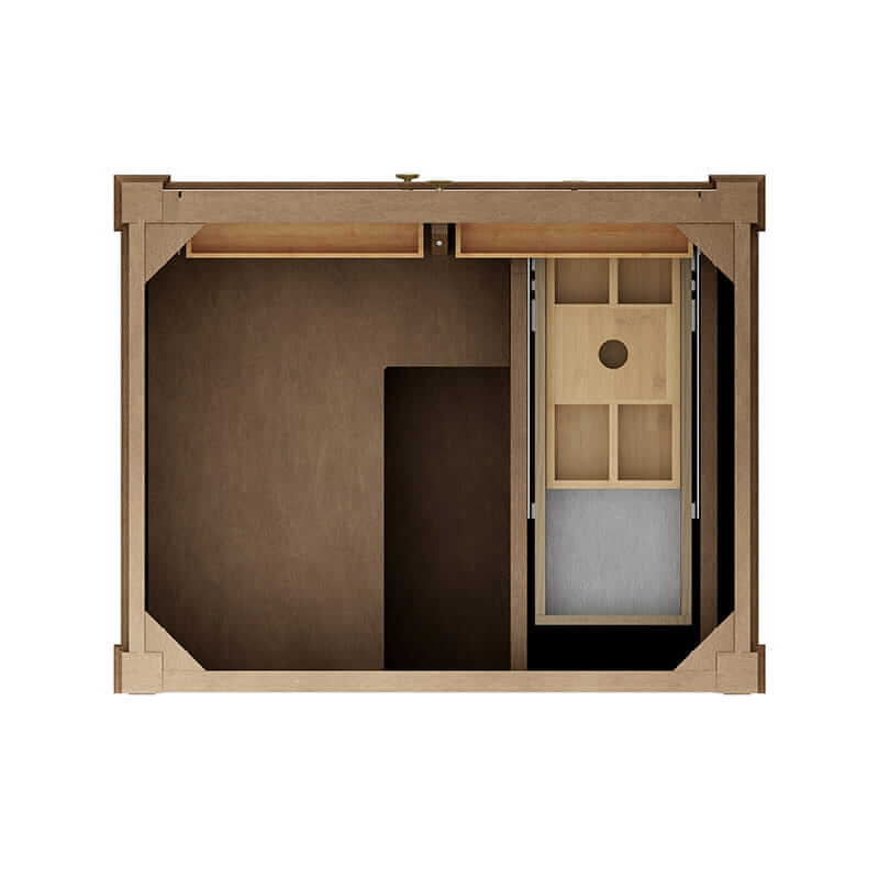 Brittany 30 Inch Single Vanity in Pecan Top View