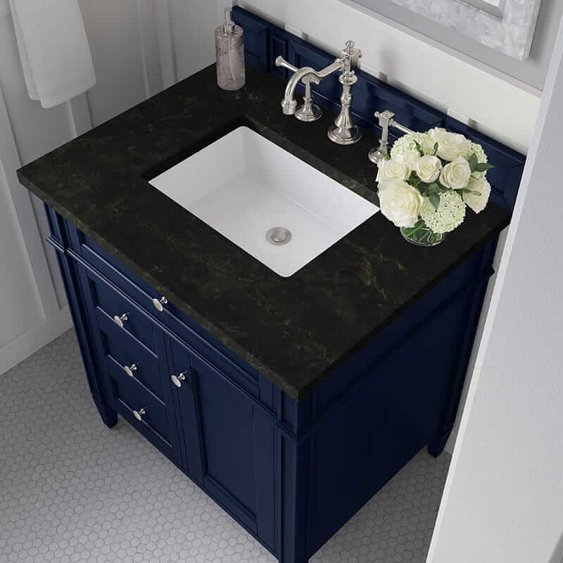 Brittany 30" Single Vanity in Victory Blue With Phantome Eclos Top