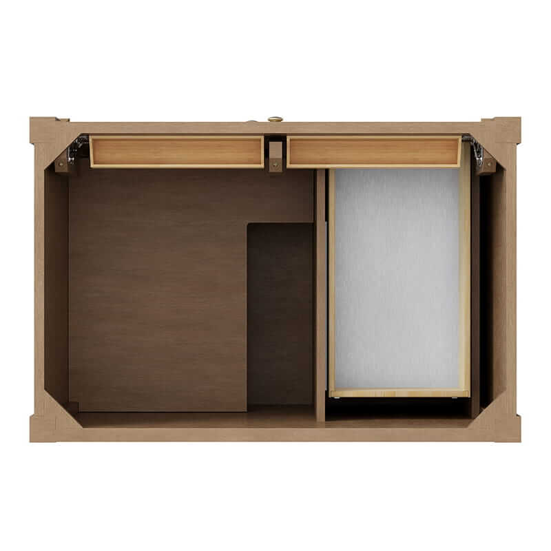 Brittany 36" Single Vanity in Pecan Top View