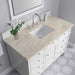 Brittany 48 Inch Single Vanity in Bright White With Tajnar Eclos Top