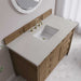 Brittany 48 Inch Single Vanity in Pecan With Siberian Silestone Top