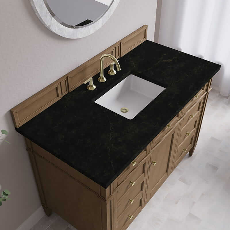 Brittany 48" Single Vanity in Pecan With Phantome Eclos Top