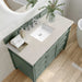 Brittany 48" Single Vanity in Smokey Celadon With Siberian Silestone Top