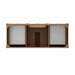 Brittany 60 Inch Single Vanity in Pecan Top View
