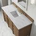 Brittany 60 Inch Single Vanity in Pecan With Ethereal Noctis Silestone Top