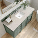 Brittany 60 Inch Single Vanity in Smokey Celadon With Siberian Silestone Top