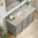 Brittany 60 Inch Single Vanity in Urban Gray With Tajnar Eclos Top