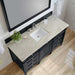 Brittany 60" Single Vanity in Black Onyx With Tajnar Eclos Top