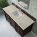 Brittany 60" Single Vanity in Burnished Mahogany With Tajnar Eclos Top