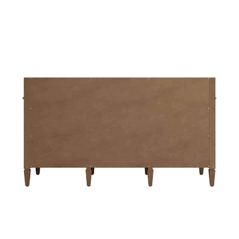 Brittany 60" Single Vanity in Pecan Back View