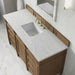 Brittany 60" Single Vanity in Pecan With Eternal Jasmine Pearl Silestone Top