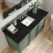 Brittany 60" Single Vanity in Smokey Celadon With Phantome Eclos Top