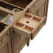 Brittany 72" Double Vanity in Pecan With Full Extension Drawers