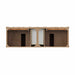 Brittany 72 Inch Double Vanity in Pecan Top View