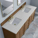 Brittany 72 Inch Double Vanity in Pecan With Lime Delight Silestone Top