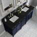 Brittany 72 Inch Double Vanity in Victory Blue With Phantome Eclos Top