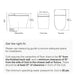 Brondel Coit Integrated SMART Bidet Toilet Dimension