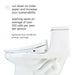 brondell swash 1400 luxury bidet toilet seat white eco friendly