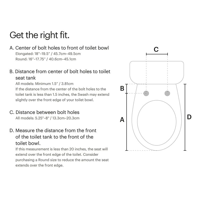 brondell swash 1400 luxury bidet toilet seat white fit guide