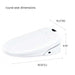 brondell swash 1400 luxury bidet toilet seat white round dimensions