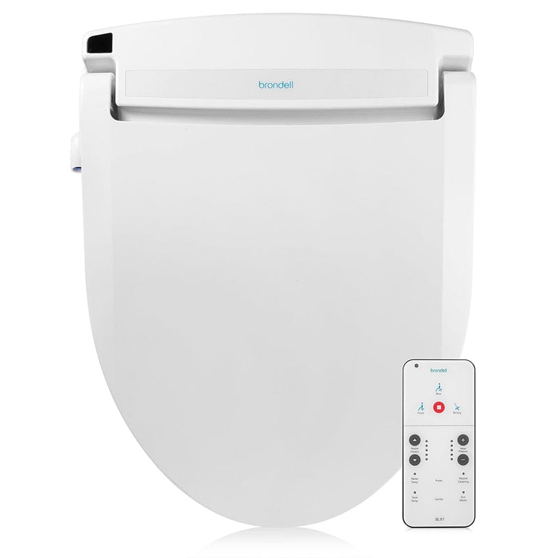 brondell swash bl97 bidet toilet seat top view with remote