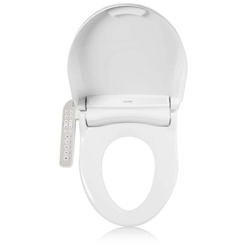 brondell swash dr801 bidet toilet seat front view open lid