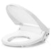 brondell swash dr802 bidet toilet seat corner view half open lid