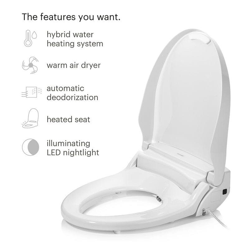 brondell swash dr802 bidet toilet seat features