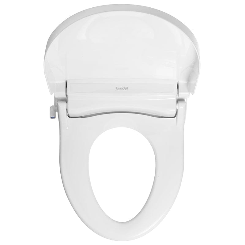 brondell swash dr802 bidet toilet seat top view open lid