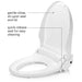 brondell swash em617 bidet toilet seat gentle close